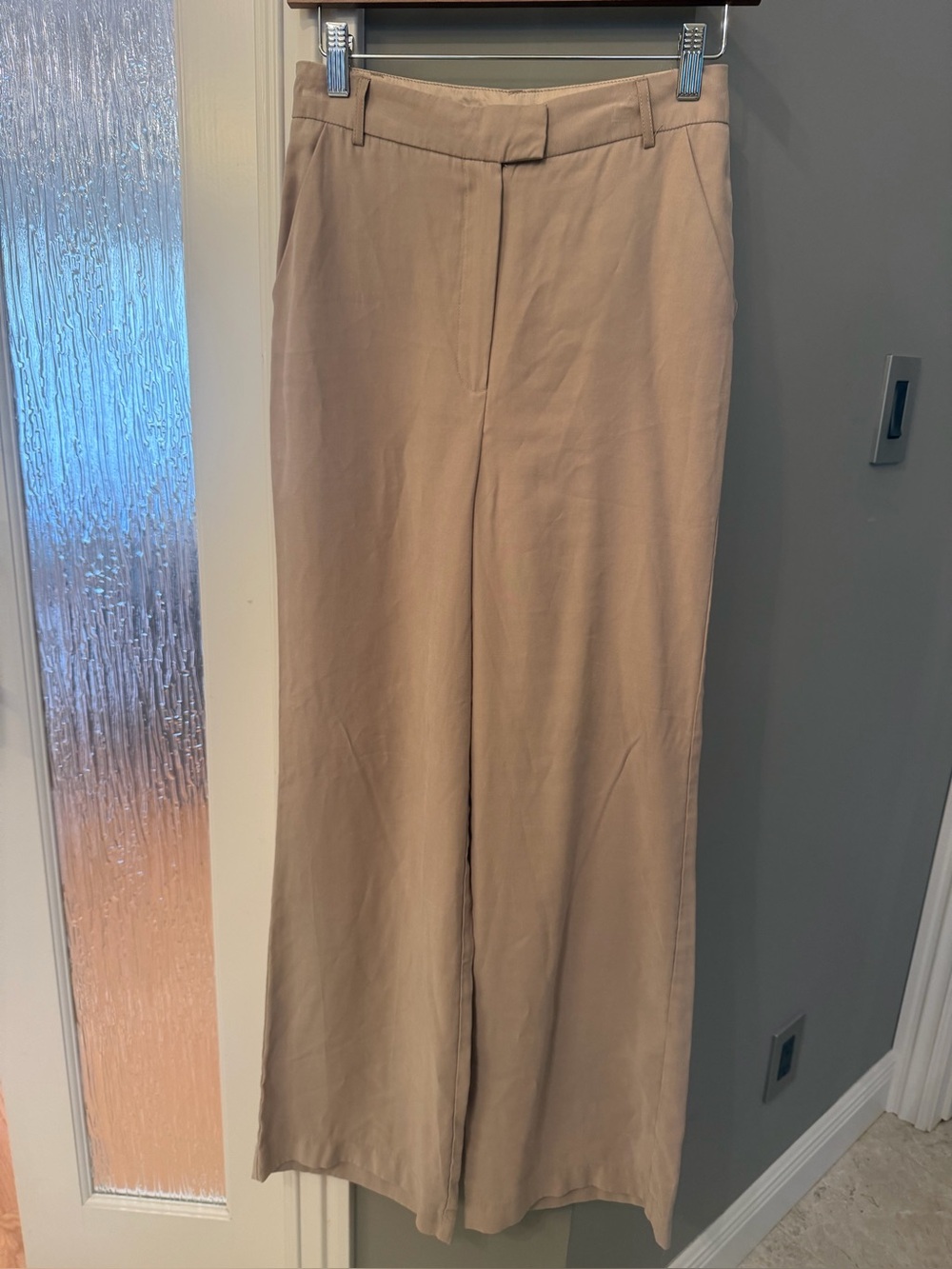 Truth by Republic High Rise Wide Leg Taupe Dress Pants Size 2